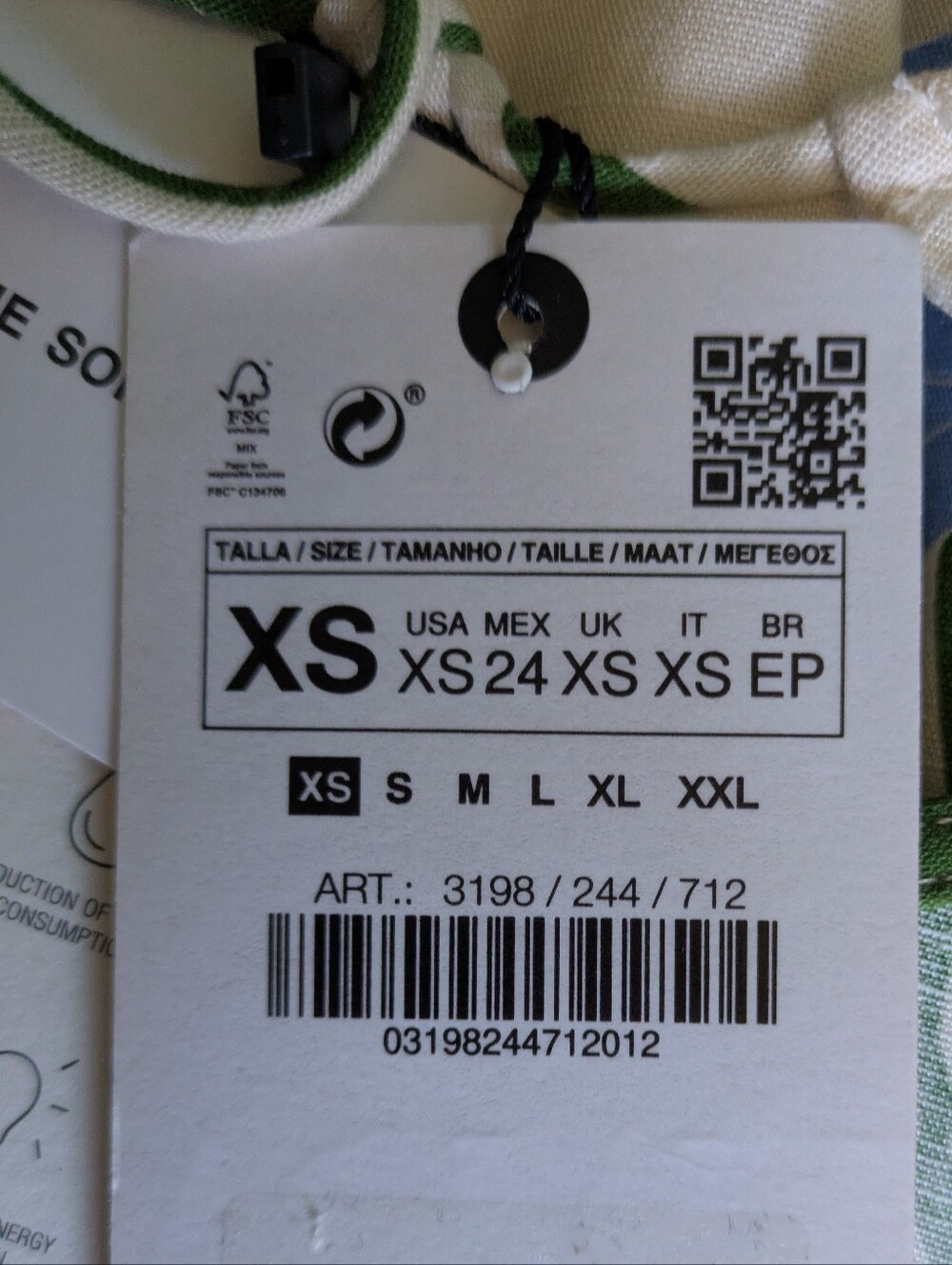 NWT...Zara Sofia Ecru Linen/Cotton Open Back Maxi Dress Size XS - Picture 12 of 12